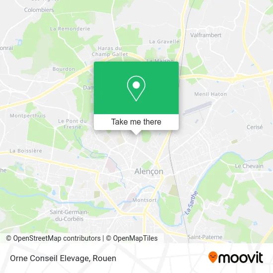 Orne Conseil Elevage map