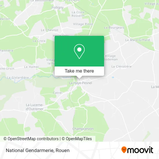 Gendarmerie Nationale map