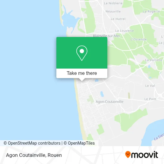 Agon Coutainville map