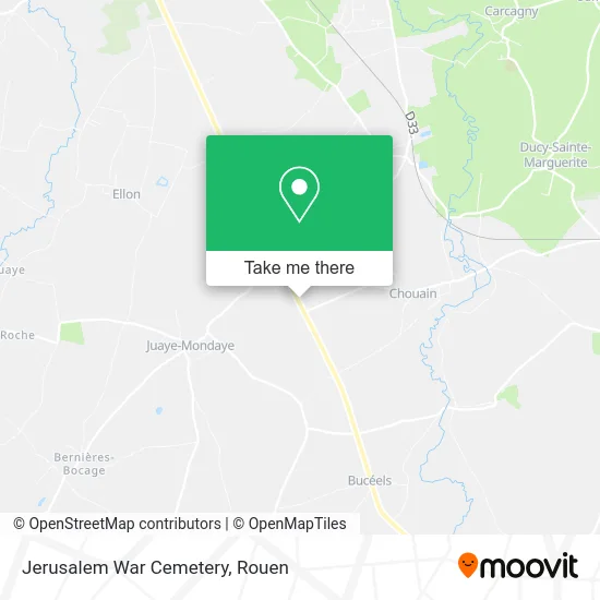 Jerusalem War Cemetery map