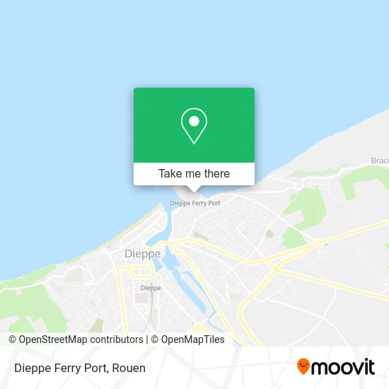 Dieppe Ferry Port map