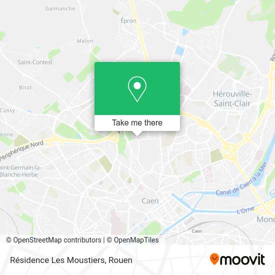 Résidence Les Moustiers map