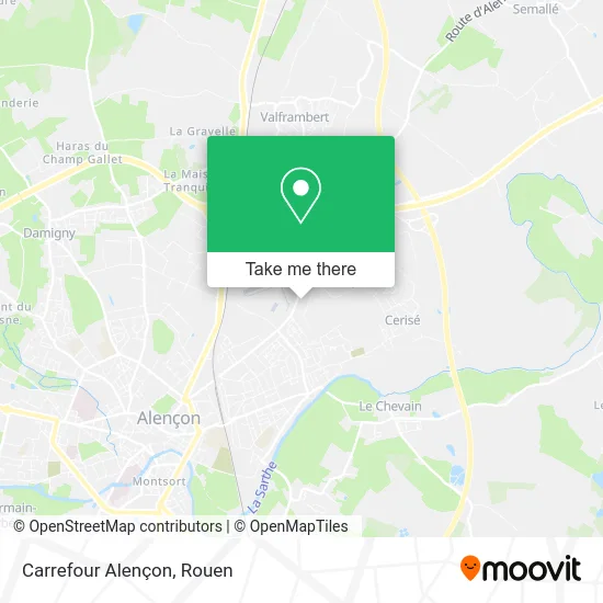 Carrefour Alençon map