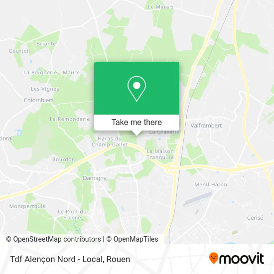 Tdf Alençon Nord - Local map