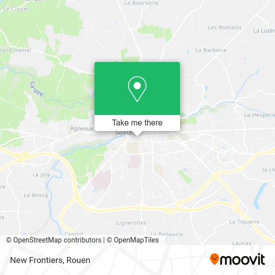 Nouvelles Frontières map