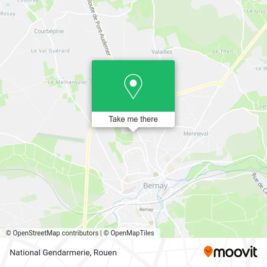 Gendarmerie Nationale map