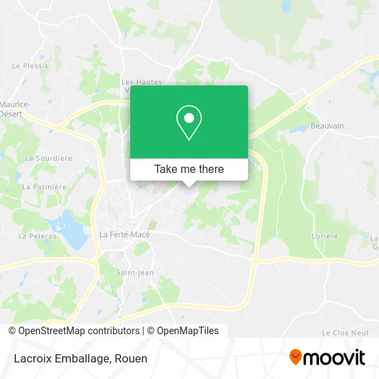 Lacroix Emballage map