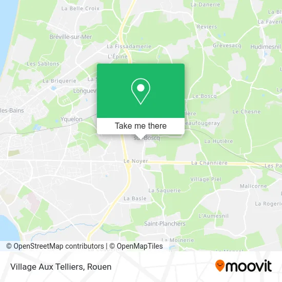 Village Aux Telliers map