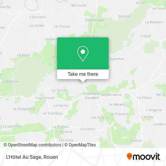 L'Hôtel Au Sage map