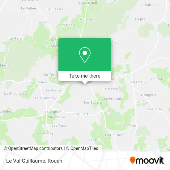 Le Val Guillaume map