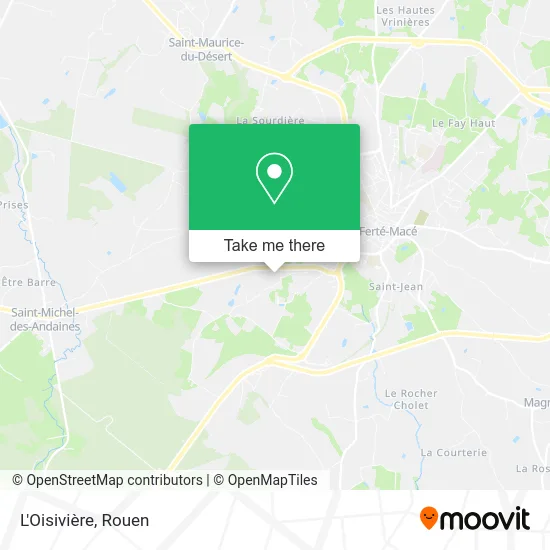 L'Oisivière map