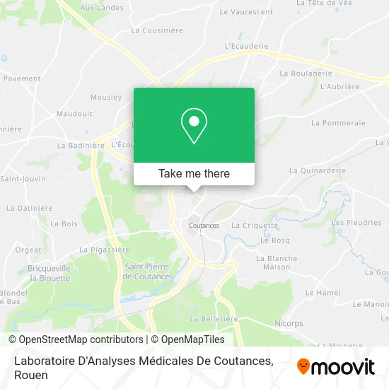 Laboratoire D'Analyses Médicales De Coutances map