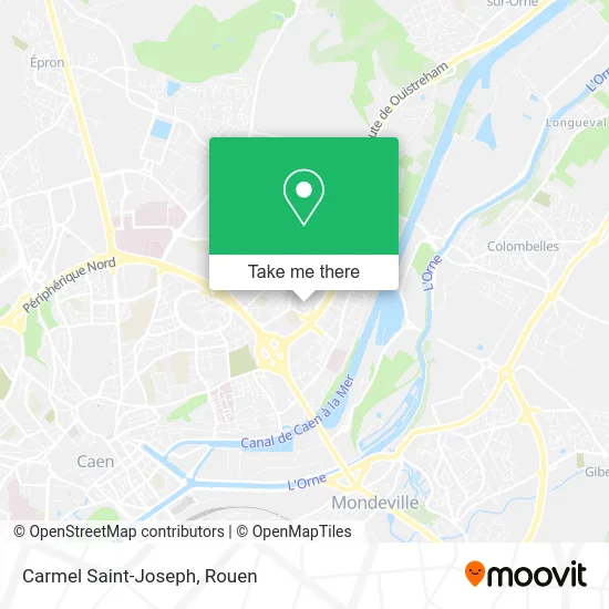 Carmel Saint-Joseph map