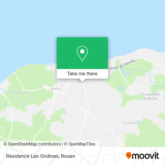 Résidence Les Ondines map