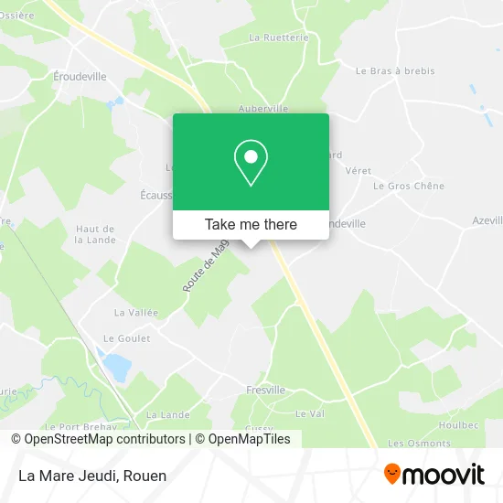 La Mare Jeudi map