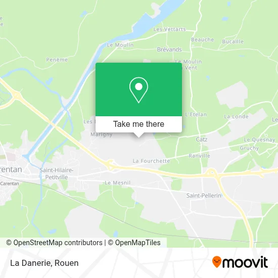 La Danerie map