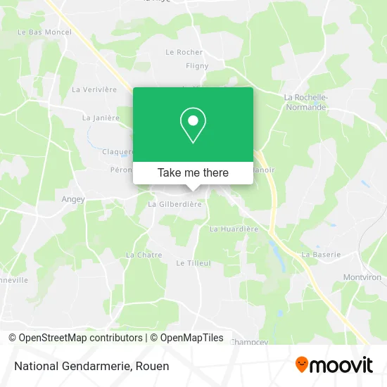 Gendarmerie Nationale map