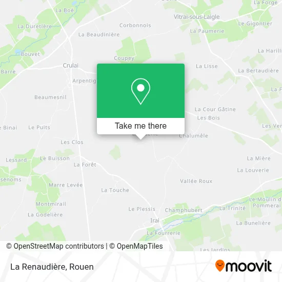La Renaudière map