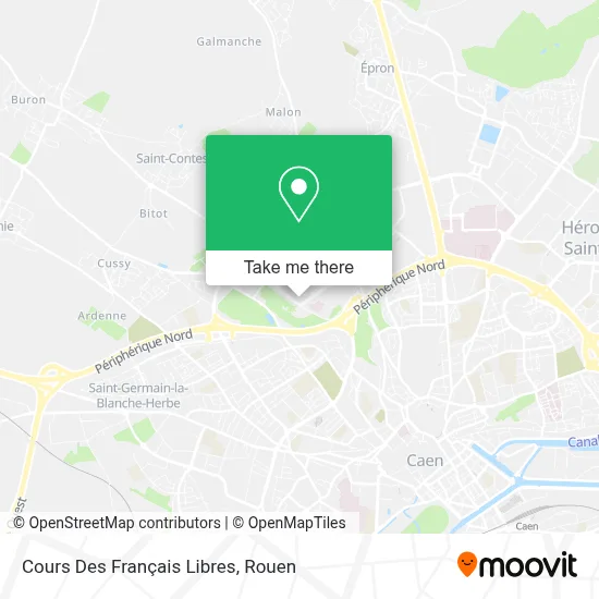 Cours Des Français Libres map