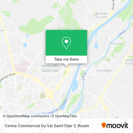 Centre Commercial Du Val Saint-Clair 2 map