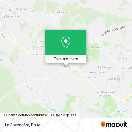 La Sauvagère map