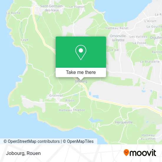 Jobourg map