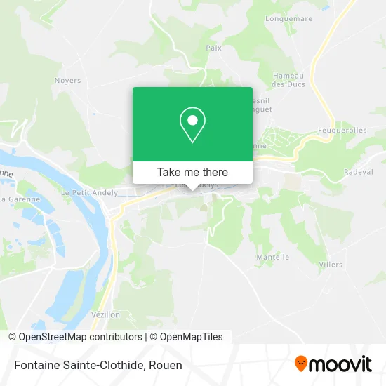 Fontaine Sainte-Clothide map
