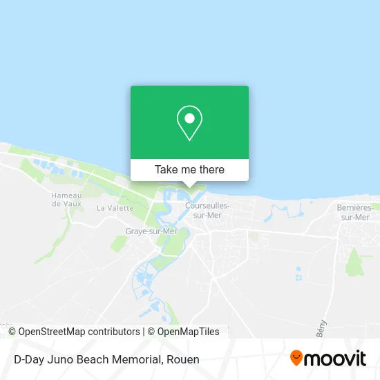D-Day Juno Beach Memorial map