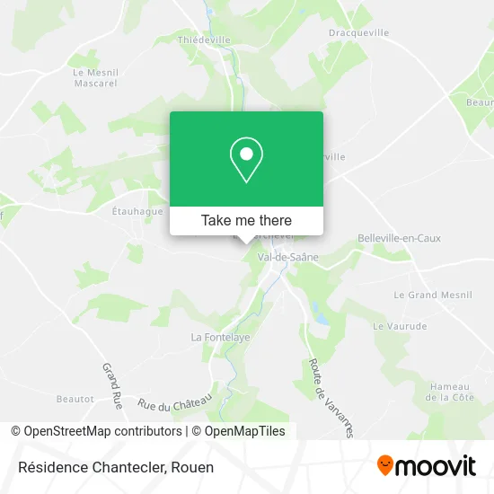 Résidence Chantecler map