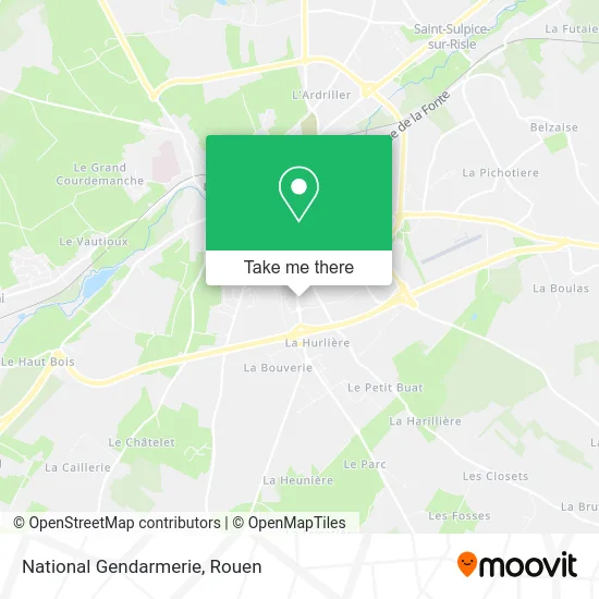 Gendarmerie Nationale map