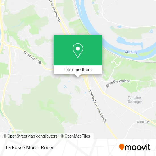 La Fosse Moret map