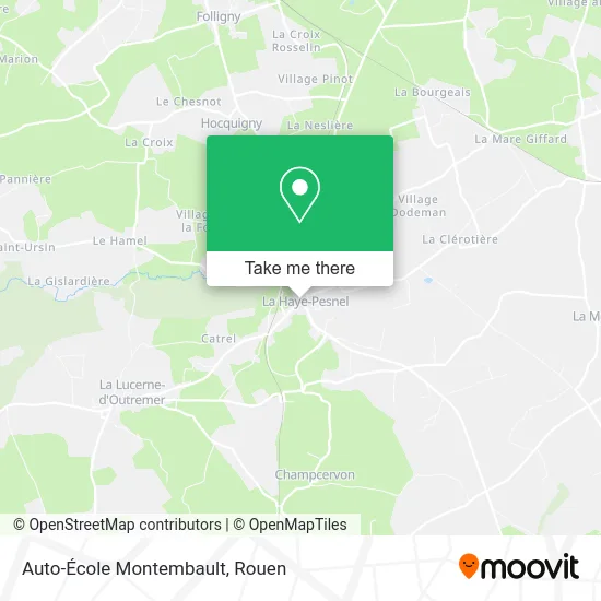 Auto-École Montembault map