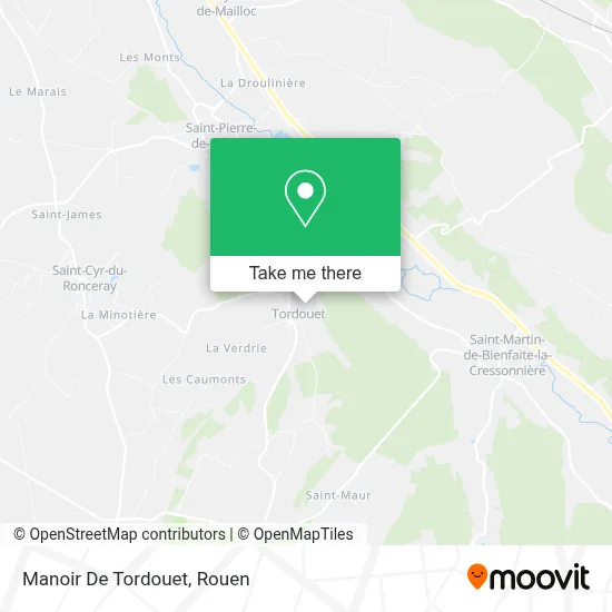 Manoir De Tordouet map