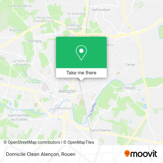 Domicile Clean Alençon map