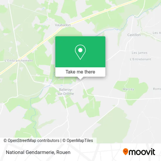 Gendarmerie Nationale map