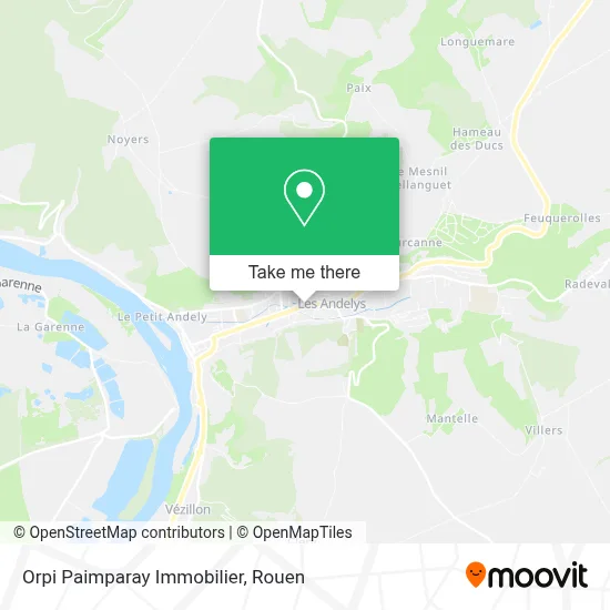 Orpi Paimparay Immobilier map