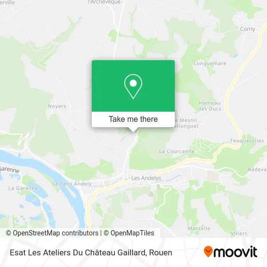Esat Les Ateliers Du Château Gaillard map