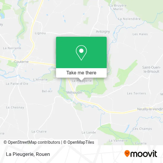 La Pieugerie map