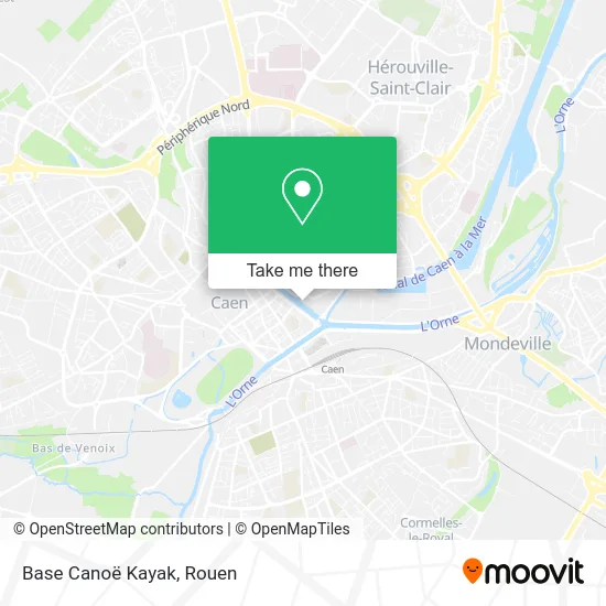 Base Canoë Kayak map