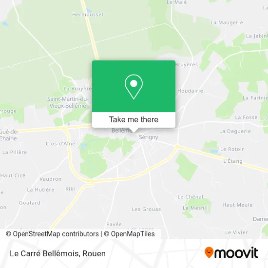 Le Carré Bellêmois map