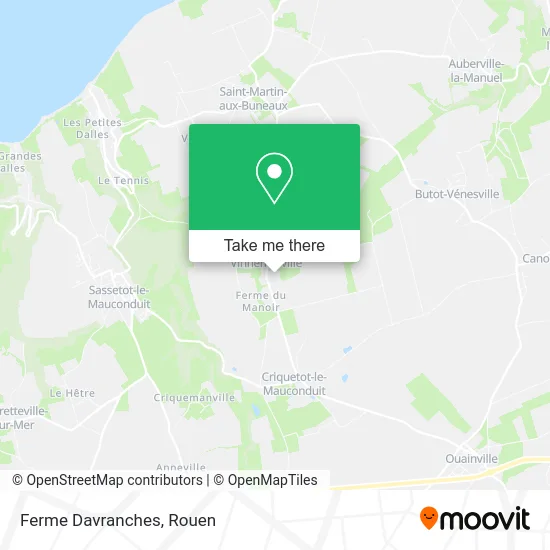 Ferme Davranches map