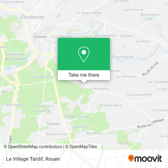 Le Village Tardif map