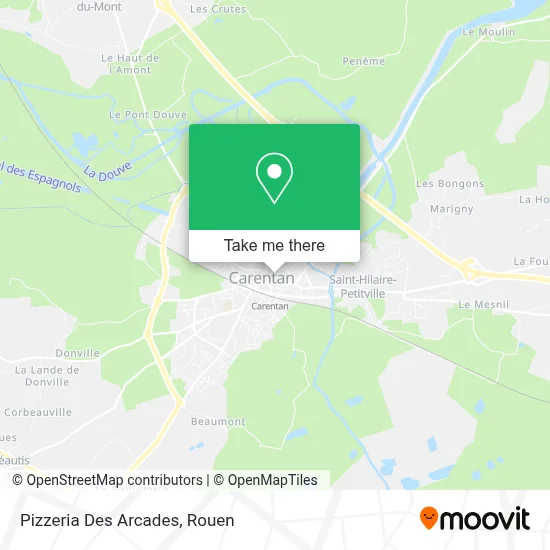 Pizzeria Des Arcades map