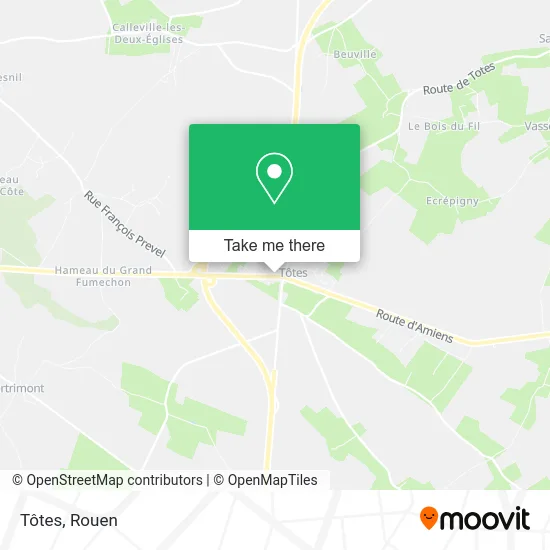 Tôtes map