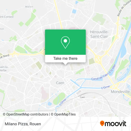 Milano Pizza map