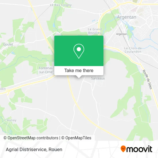 Agrial Distriservice map