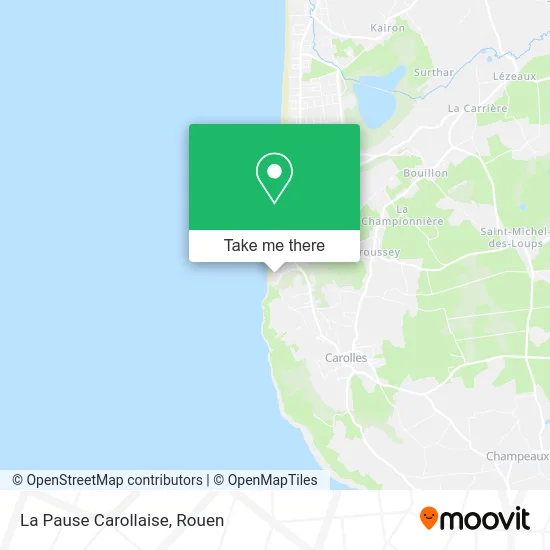 La Pause Carollaise map