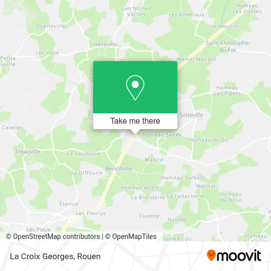 La Croix Georges map