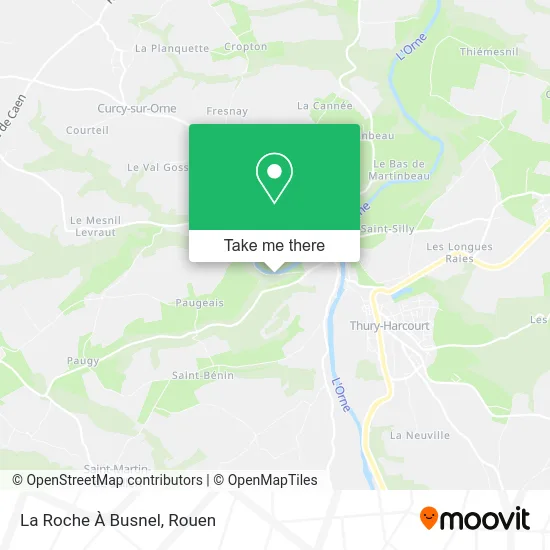 La Roche À Busnel map