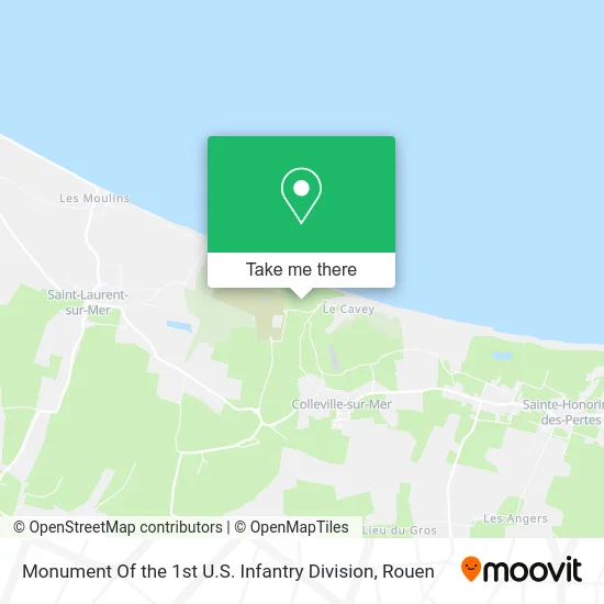 Monument Of the 1st U.S. Infantry Division map